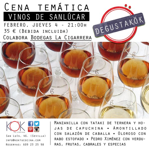 Cena temtica jueves 4 de febrero